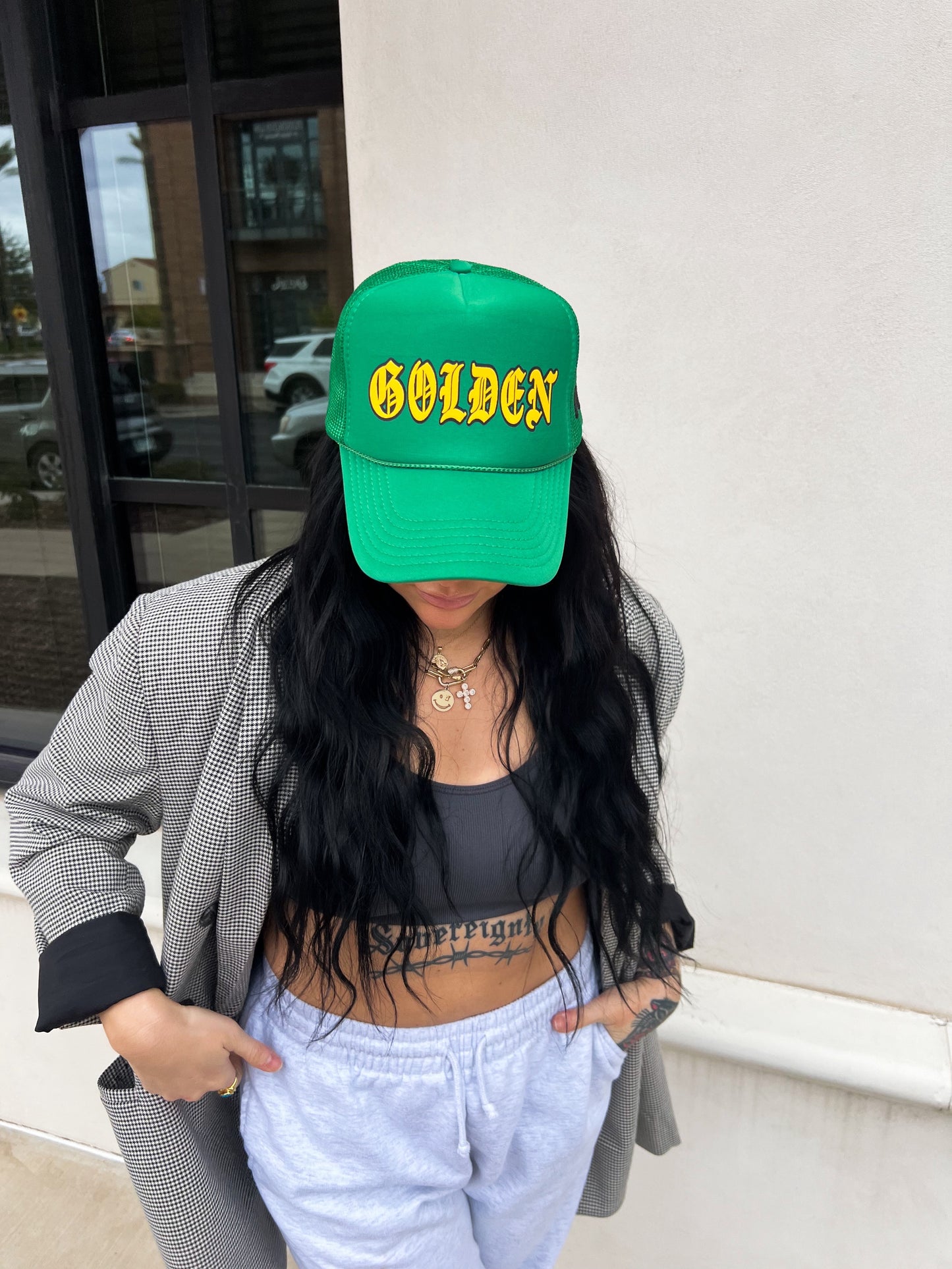 UNRULY GOLDEN TRUCKER HAT